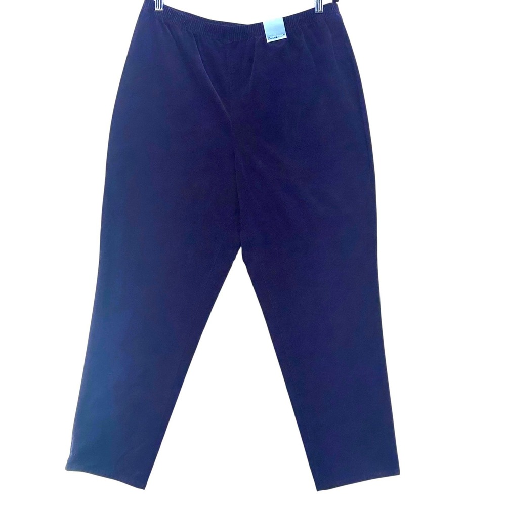 Avenue Womens Corduroy Pants Blue 22
